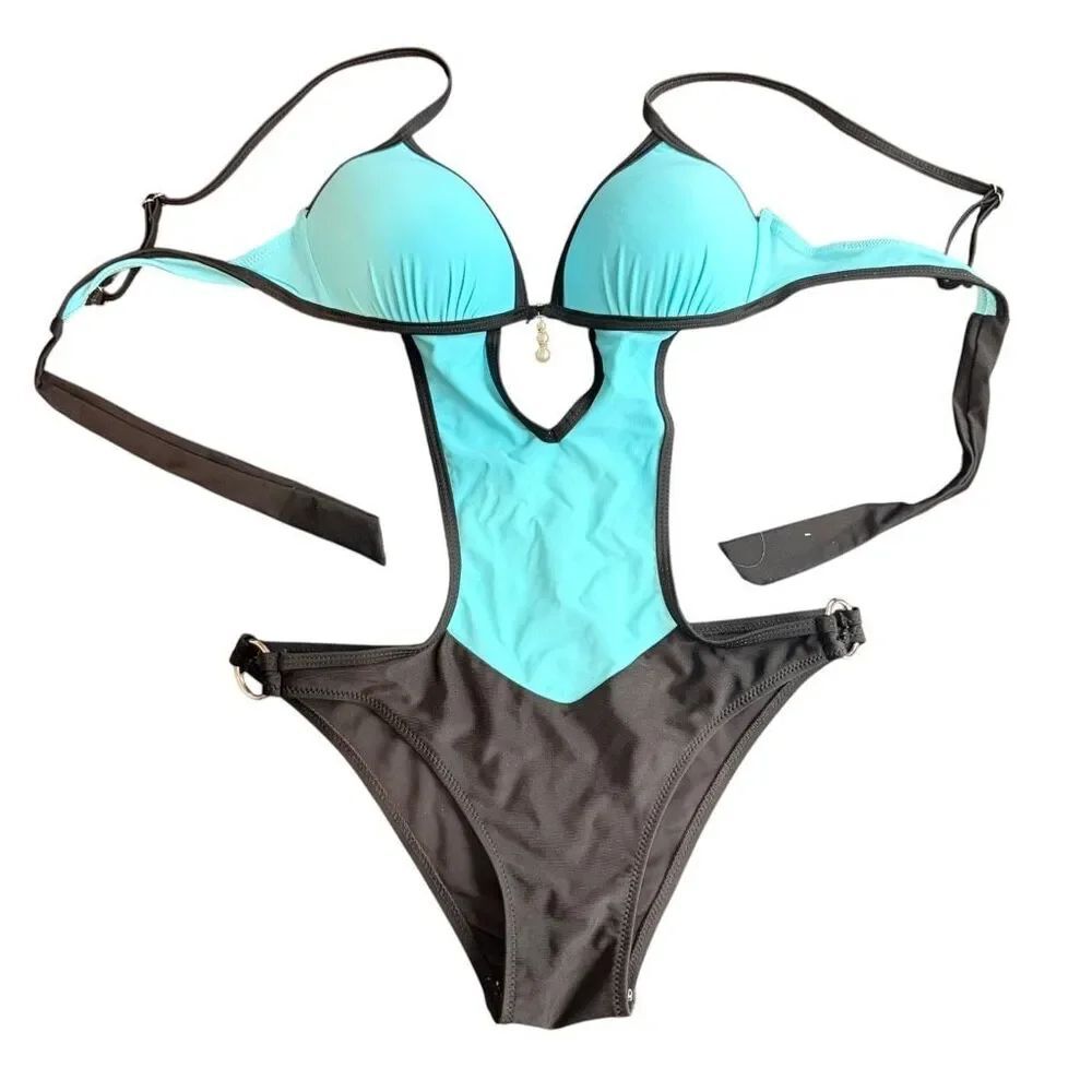 Women Monokini Swimwear Padded Backless